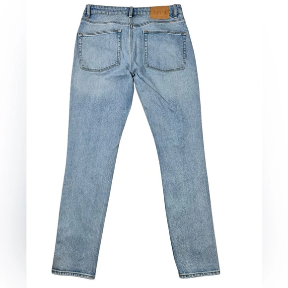 ASOS distressed straight leg jeans, 32x32, mid-wash denim - Picture 9 of 10